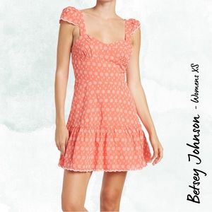 Betsey Johnson Cap Sleeve Eyelet Knit Dress (NWT)